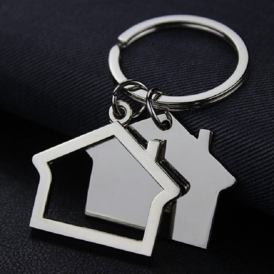 2 PCS Creative House Keychain Cottage Small Gift Pendant by bashfashion