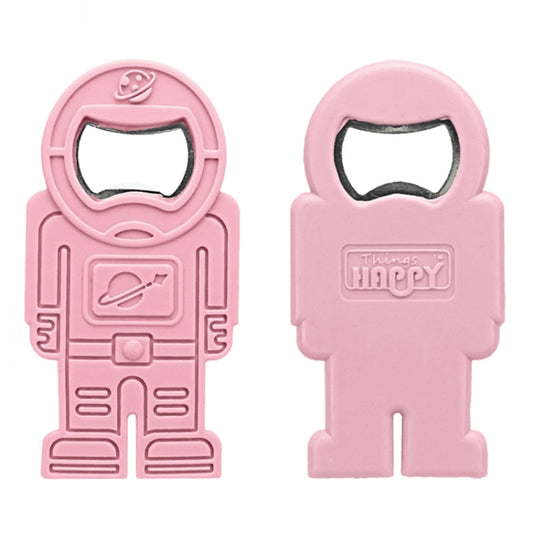 Creative Beer Bottle Opener Silicone Astronaut Shape Screwdriver(Pink) by bashfashion