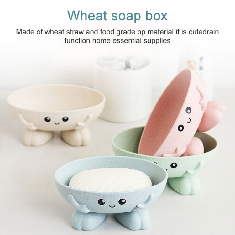 2 PCS Cartoon Soap Box With Wheat Straw(Pink) by bashfashion