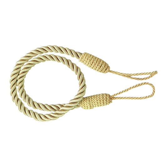 1 Pair Hand-wound Curtain Straps Curtain Rope Curtain Tassels Straps(Yellow) by bashfashion