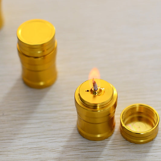 Portable Mini Metal Alcohol Lamp Bottle for Outdoor Camping and Laboratories by bashfashion