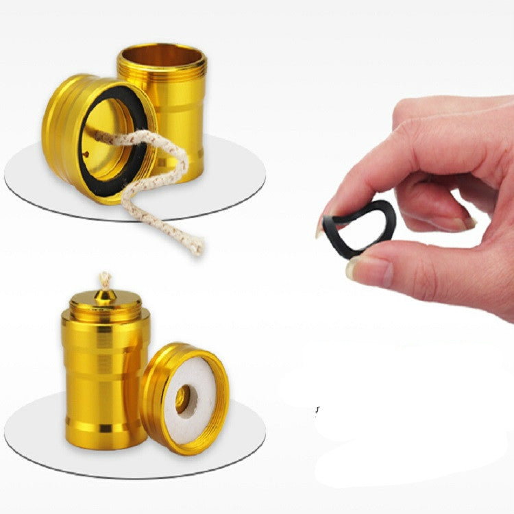 Portable Mini Metal Alcohol Lamp Bottle for Outdoor Camping and Laboratories by bashfashion