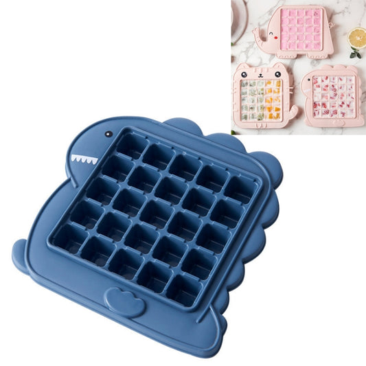 Creative Cute Cartoon Animal Shape Ice Grid Summer Homemade Children DIY Juice Popsicle Mold, Style:Dinosaur(Blue) by bashfashion