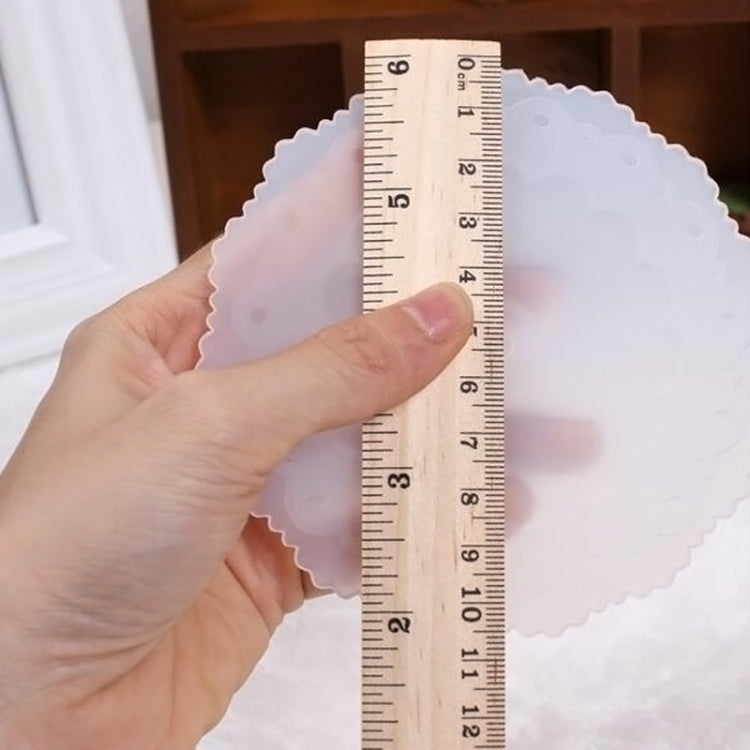 2 PCS Creative Dustproof Silicone Butterfly Transparent Lace Cup Cover(Blue) by bashfashion