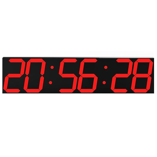 Creative LED Digital Wall Clock Multi-function WIFI Clock, Style:6 Bit Sealed Box WIFI(Red) by bashfashion