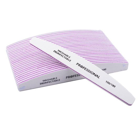 25 PCS Nail File Sandpaper Nail Sanding Grinding Polishing Manicure Care Tools by bashfashion