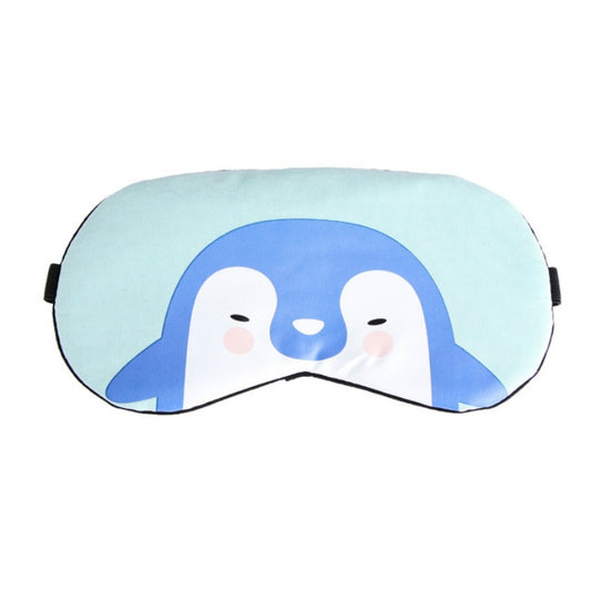 Cartoon Animal Cute Sleep Eye Mask Eyeshade Cover Massage Relax Eye Mask(Light Blue Penguin) by bashfashion