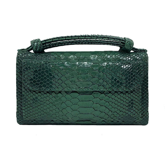 Genuine Leather Women Hand Bag Female Fashion Chain Shoulder Bag Luxury Designer Tote Messenger Bags(Dark Green) by bashfashion