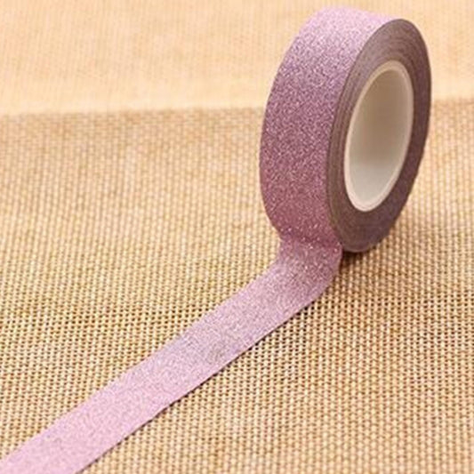Flash Washi Sticky Paper Tape Label DIY Decorative Tape, Length: 10m(Pink) by others