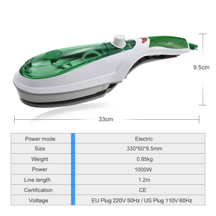 Handheld Garment Steamer Brush Portable Clothes Steam Iron, UK Plug 220V(Blue) by bashfashion