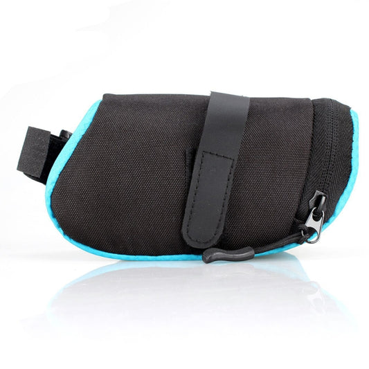 3 Color Nylon Bicycle Bag Bike Waterproof Storage Saddle Bag Cycling Tail Rear Pouch Bag(Blue) by bashfashion