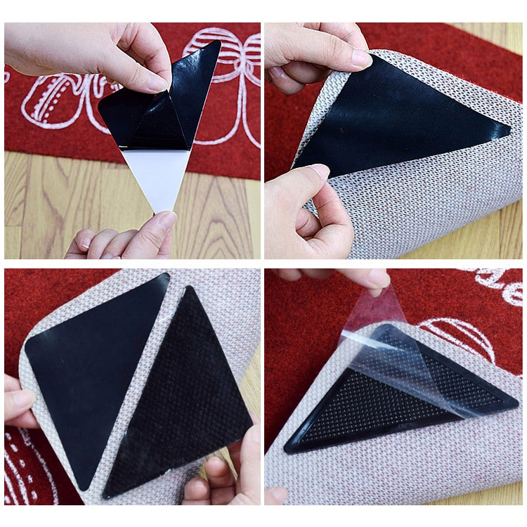 4 PCS Carpet Non Slip Bath Mat Sticker Anti Slip Flooring Safety Sticker by bashfashion