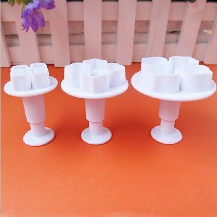 2 Set Silicone Hydrangea Fondant Cake Decorating Flower Blossom Mold(3 PCS Hydrangea) by bashfashion