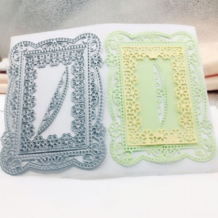 Rectangle Flower Border Knife Mold DIY Greeting Card Cutting Book Album Making Mold by bashfashion