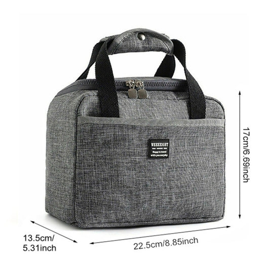 Thickened Handheld Lunch Bag Insulated Bento Bags Kids Lunch Kits(Dark Green) by bashfashion