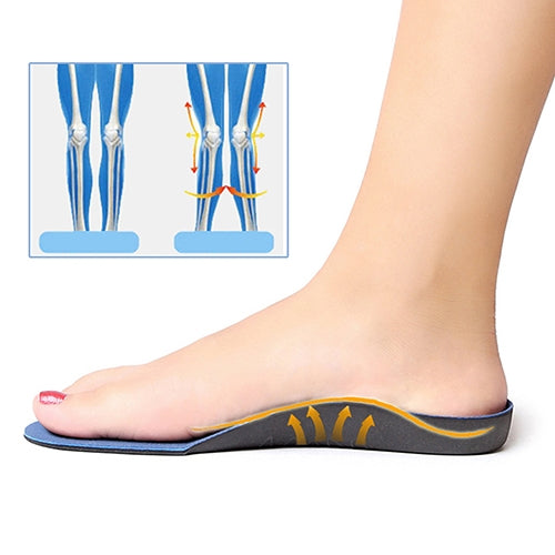 One Pair Flatfoot Orthotics Cubitus Varus Orthopedic Feet Cushion Pads Care Insoles, Shoe Size:L(44-47) by bashfashion