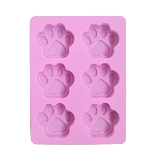 3 PCS Paw Soap Ice Cream Chocolate Cake Silicone Mold(Pink) by bashfashion