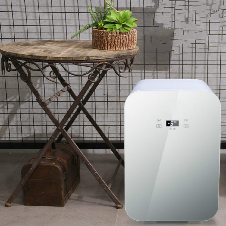 Somate SMT-8L Digital Display Car Home Dual-use Mini Refrigerator, Color:Blue, Specification:CN Plug by bashfashion