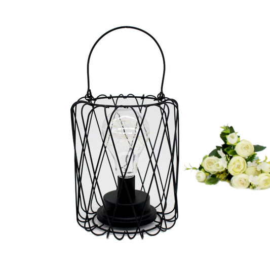 Minimalist Copper Lamp Bedroom Home Wrought Iron Table Lamp, Specification:Portable by bashfashion