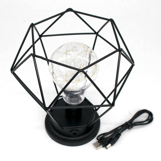 Minimalist Copper Lamp Bedroom Home Wrought Iron Table Lamp, Specification:USB by bashfashion