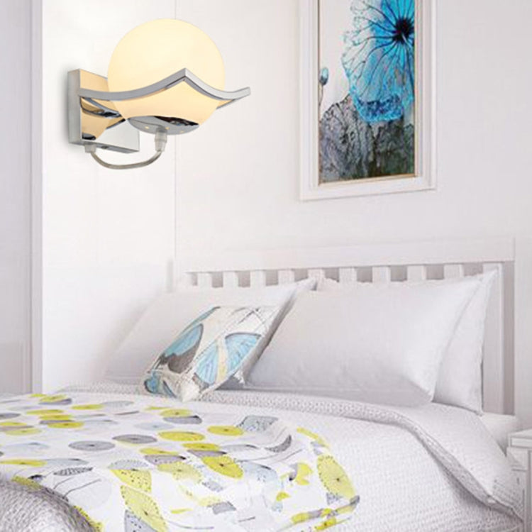 Glass Ball Wall Lamp Study Balcony Bedroom Bedside Aisle Lights by bashfashion