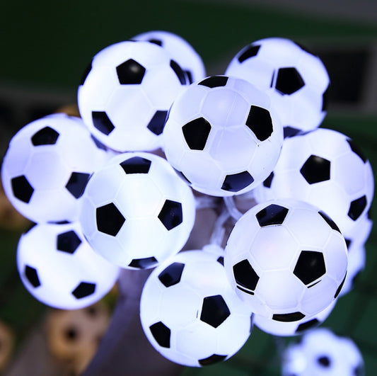 2m 20 LEDs Football Lantern String KTV Creative LED Decorative Light(White Light) by bashfashion