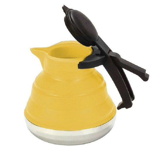 Kitchen Foldable Silicone Water Coffee Teapot(Yellow) by bashfashion