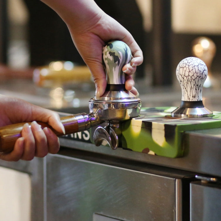 58mm Coffee Tamper Coloured Silicone Frosted Handle Coffee Hammer 304 Stainless Steel Powder Press Coffee Accessories Starry Sky by bashfashion