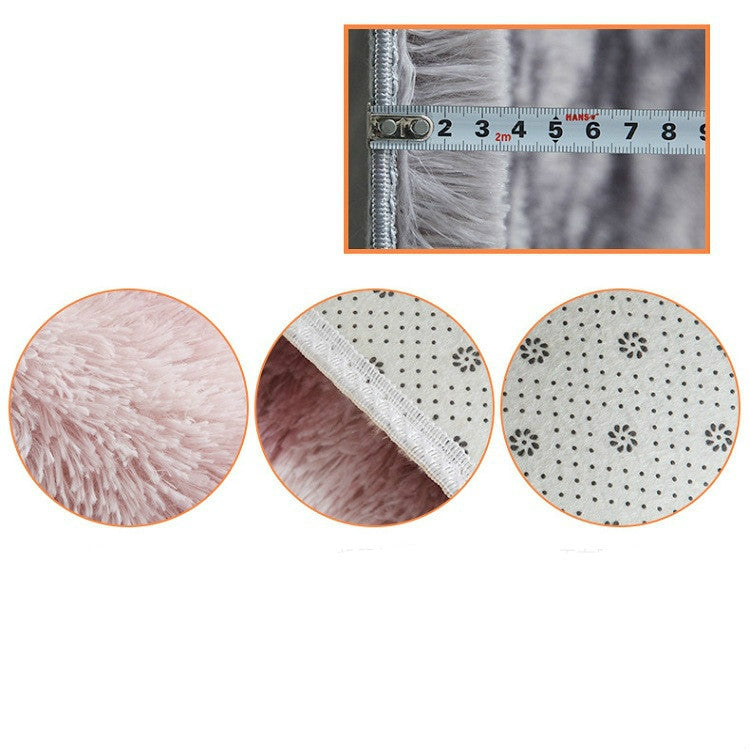 Simple Sofa Bedside Gradient Carpet Living Room Bedroom Mat, Color:Light Blue, Size:50x80cm by bashfashion