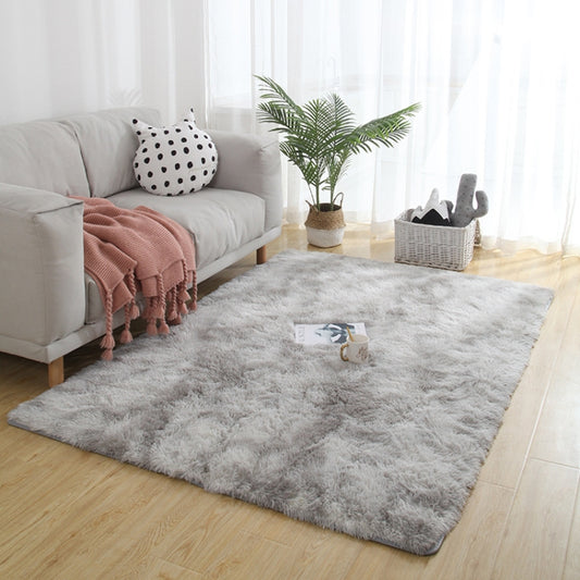 Simple Sofa Bedside Gradient Carpet Living Room Bedroom Mat, Color:Light Grey, Size:50x80cm by bashfashion