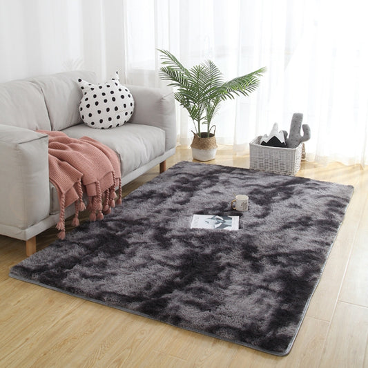 Simple Sofa Bedside Gradient Carpet Living Room Bedroom Mat, Color:Dark Grey, Size:50x80cm by bashfashion