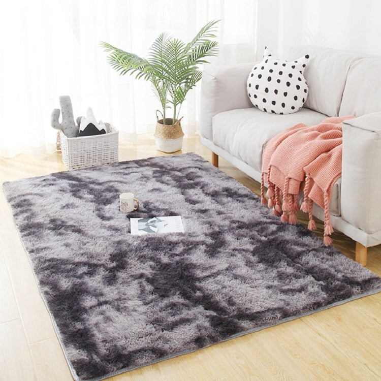 Simple Sofa Bedside Gradient Carpet Living Room Bedroom Mat, Color:Dark Grey, Size:50x80cm by bashfashion