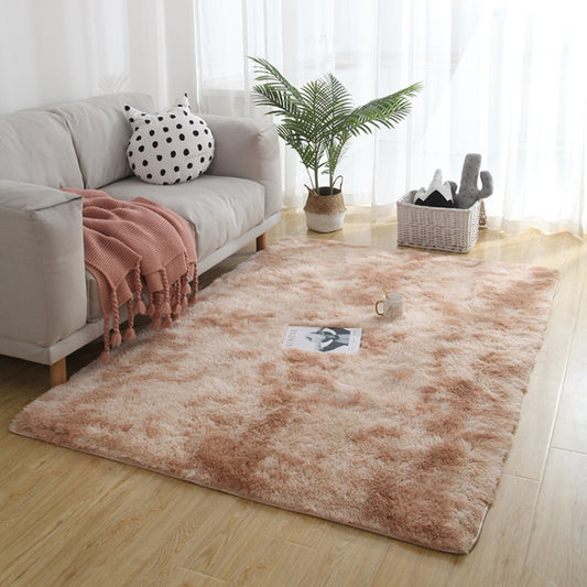 Simple Sofa Bedside Gradient Carpet Living Room Bedroom Mat, Color:Camel, Size:50x80cm by bashfashion