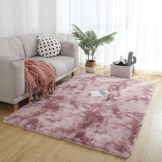 Simple Sofa Bedside Gradient Carpet Living Room Bedroom Mat, Color:Pink, Size:50x120cm by bashfashion