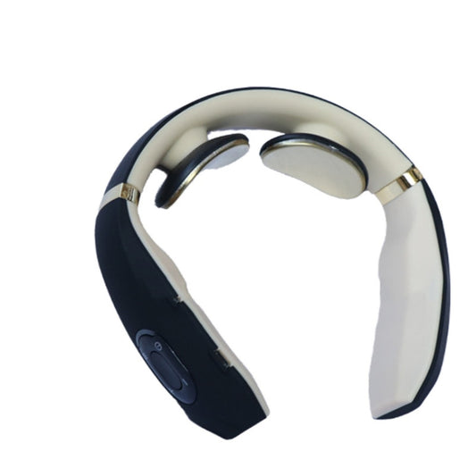 Cervical Vertebra Massager Charging Intelligent Pulse Physiotherapy Instrument Electromagnetic Vibration Neck Protector, Colour:Black by bashfashion