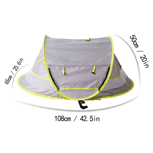 Travel Mosquito Net Ultralight Wei Portable baby beach tent(Gray) by bashfashion