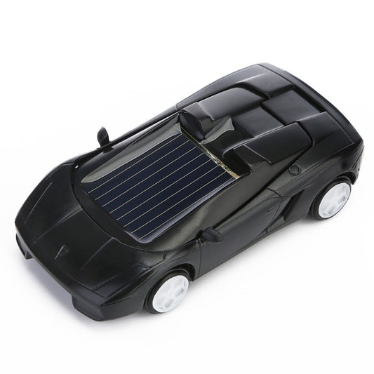 3PCS Solar Toys Car Powered Mini Car Racer Toy For Kids(Black) by bashfashion