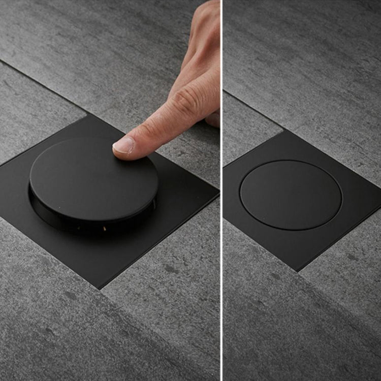 Foot-operated Bouncing Floor Drain From Gravity Deodorant Bouncing Floor Drain(Black) by bashfashion