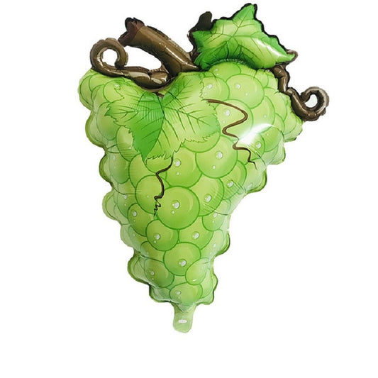 2 PCS Cartoon Vegetables and Fruits Aluminum Film Balloon Children Party Decoration Supplies Inflatable Toys(Grape) by bashfashion