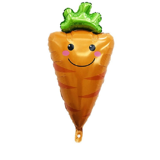 2 PCS Cartoon Vegetables and Fruits Aluminum Film Balloon Children Party Decoration Supplies Inflatable Toys(Carrot) by bashfashion
