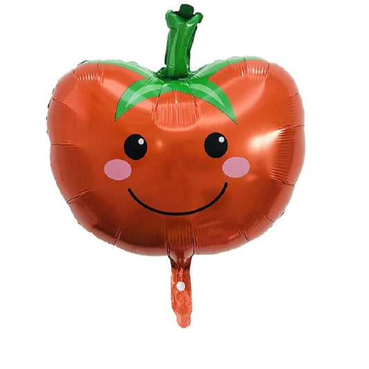 2 PCS Cartoon Vegetables and Fruits Aluminum Film Balloon Children Party Decoration Supplies Inflatable Toys(Tomato) by bashfashion