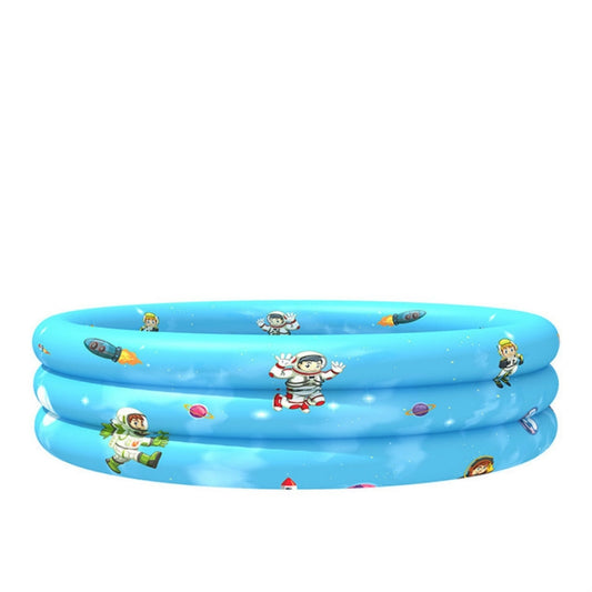 Household Indoor and Outdoor Children Round Three Rings Inflatable Swimming Pool Ball Pool, Size:90 x 30cm(Blue Star Alliance) by bashfashion