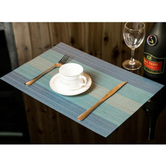 2 PCS Home Table Cup Mat Creative Decor Coffee Drink Placemat Tableware, Size: 45x30cm(Sky Blue) by bashfashion