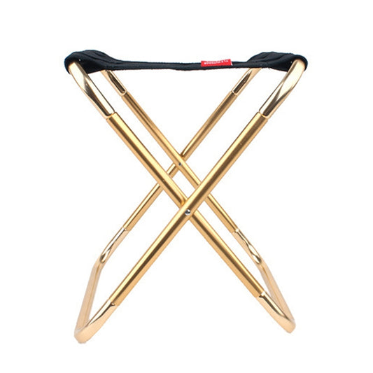 CLS Large 7075 Aluminum Alloy Outdoor Folding Stool Portable BBQ Fishing Folding Chair, Size: 30x25x31cm(Black) by CLS