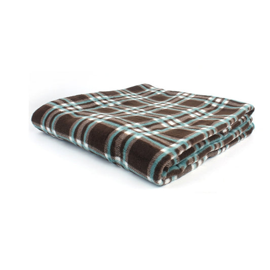 Outdoor Fleece Sleeping Bag Camping Trip Air Conditioner Dirty Sleeping Bag Separated By Knee Blanket During Lunch Break Extra Thick Section (Plaid Cloth) by bashfashion