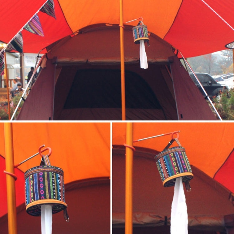 Outdoor Camping Foldable Pumping Box Roll Paper Storage Bag(Pink + Blue) by bashfashion