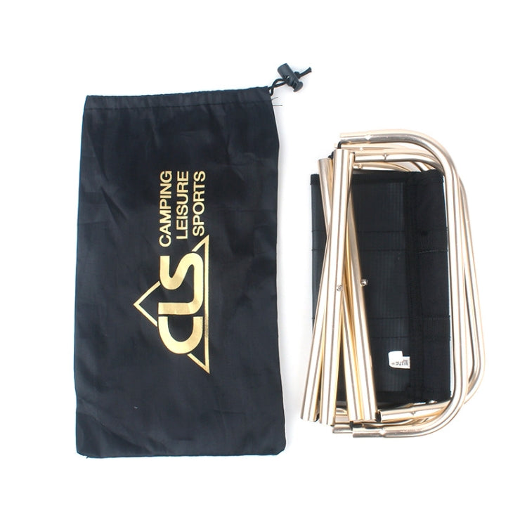 CLS 7075 Aluminum Alloy Fishing Chair Portable Camping Train Stool, Size: 24.8x22.5x27cm(Scorching Sun) by CLS