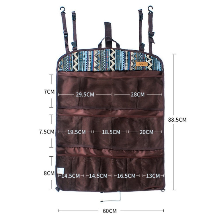 CLS Outdoor Multifunctional Storage Portable Hanging Bag Tent Storage Mesh Bag by CLC