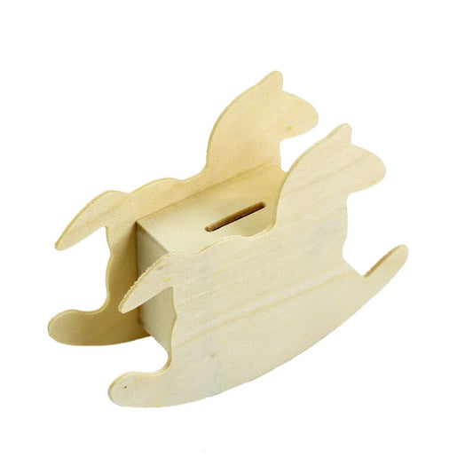Lovely Child DIY Wooden Trojan Piggy Bank, Size: 14.8x11cm by bashfashion