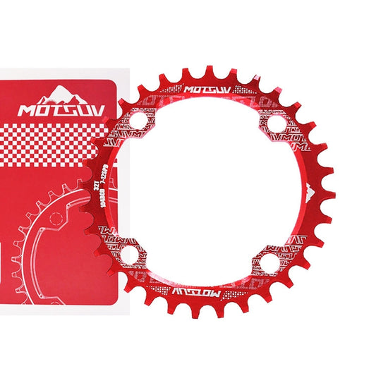 MOTSUV Narrow Wide Chainring MTB Bicycle 104BCD Tooth Plate Parts(Red) by MOTSUV